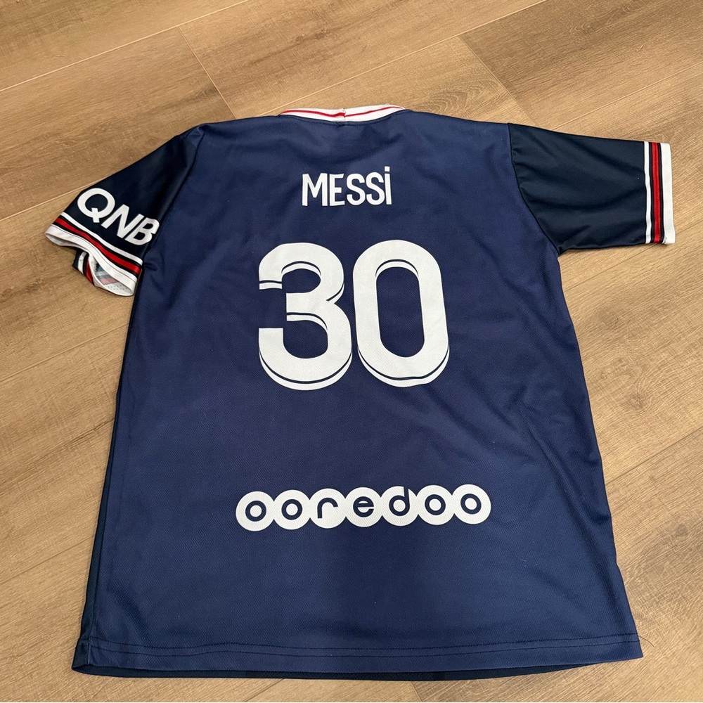Paris Saint-Germain Jersey‎ Mens Large Blue Soccer Messi 30 Accor Live Limitless